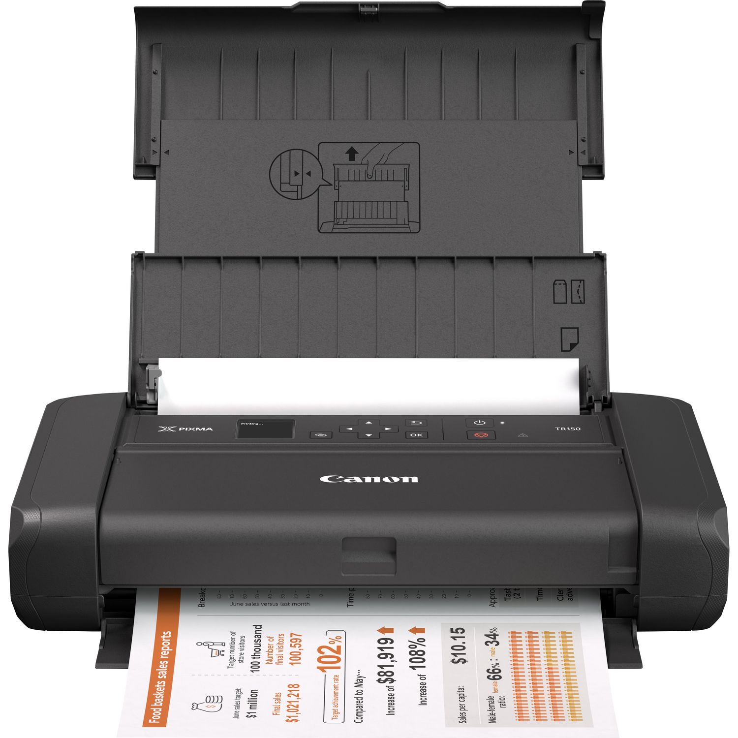 canon - pixma tr150 wireless inkjet printer