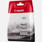 Canon Bci 15Bk Zwart Inktcartridge Twin Pack canon kopen in de aanbieding