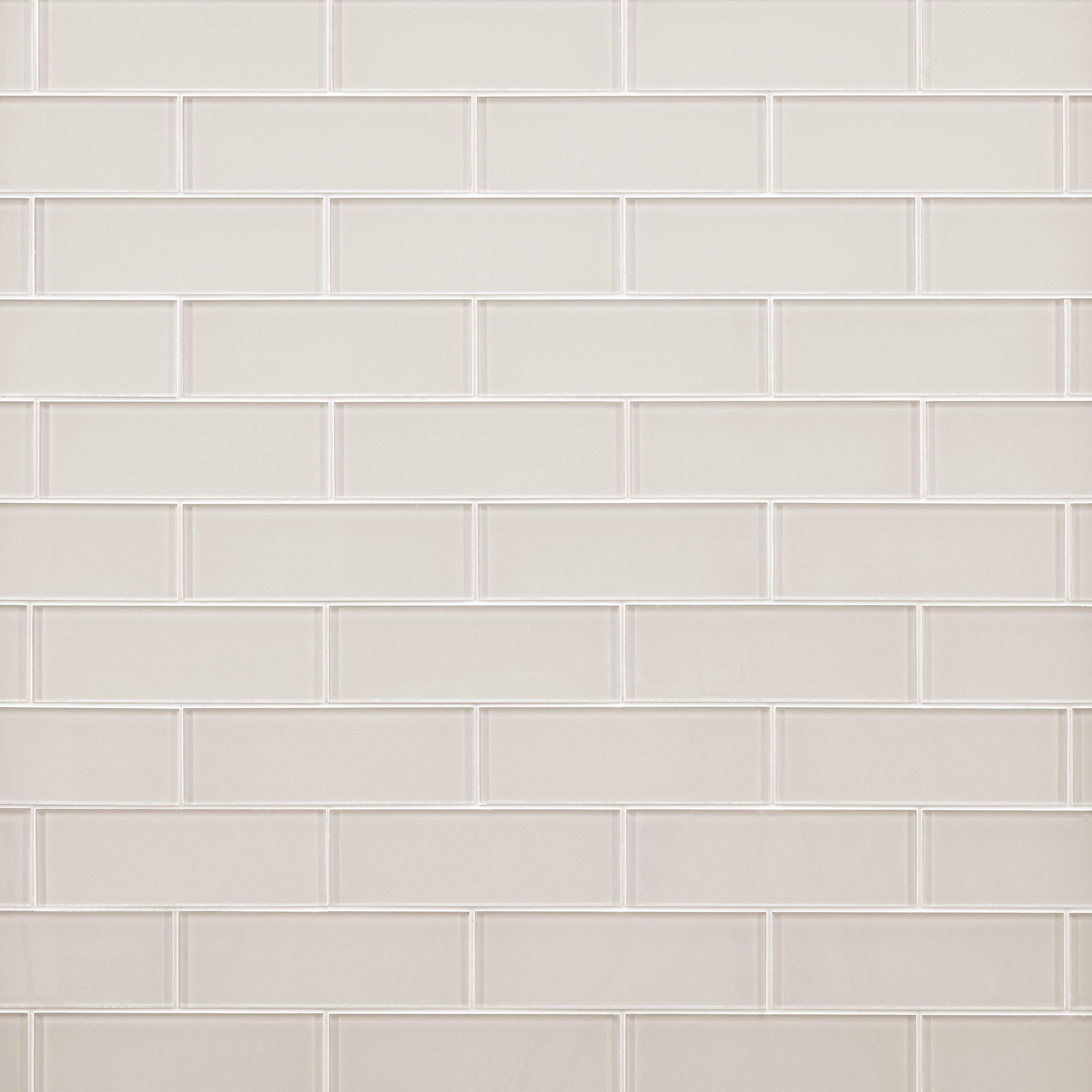 Ivory Glass Tile - 3 x 9 - 100086313 | Floor and Decor
