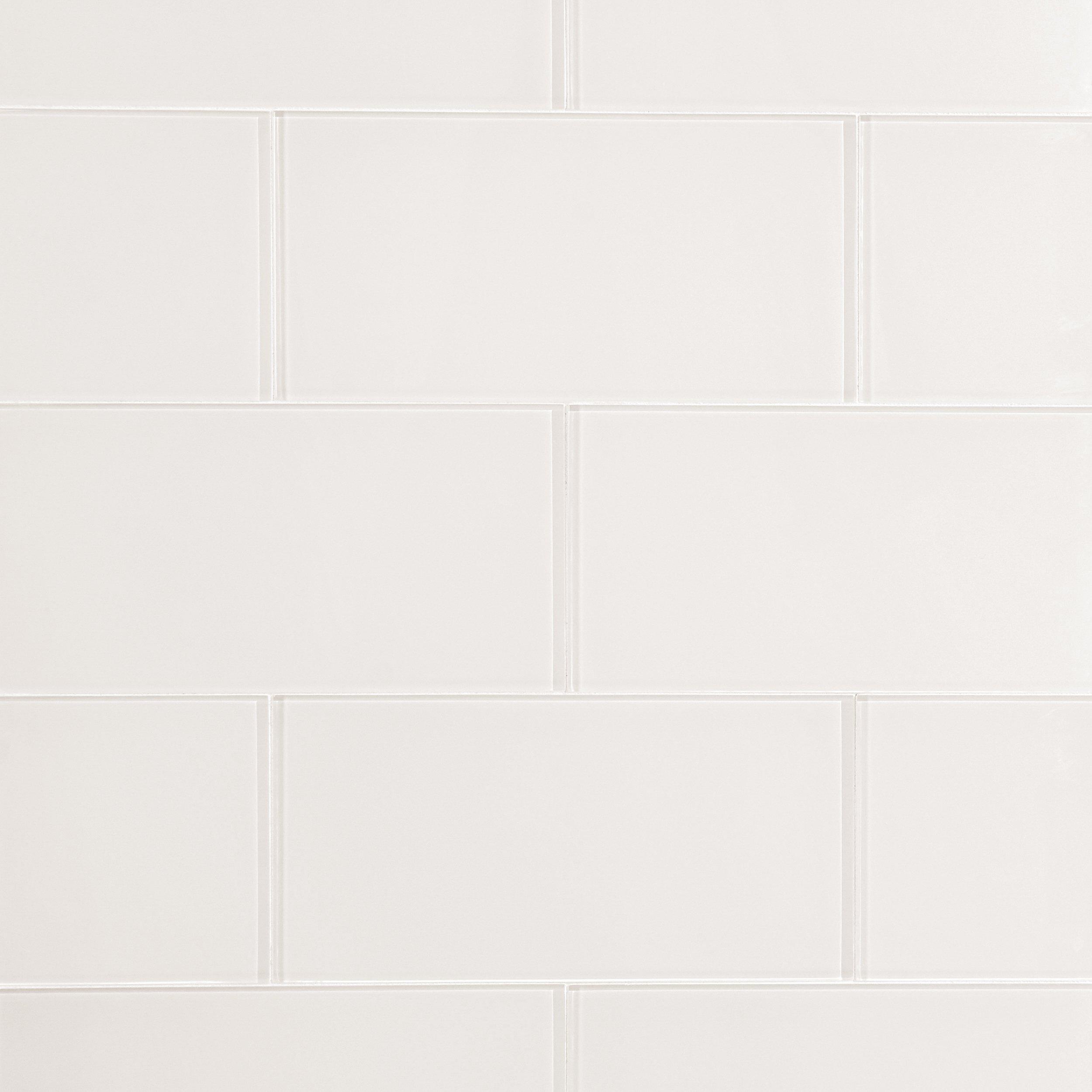 Ivory Glass Tile - 6 x 12 - 100087105 | Floor and Decor