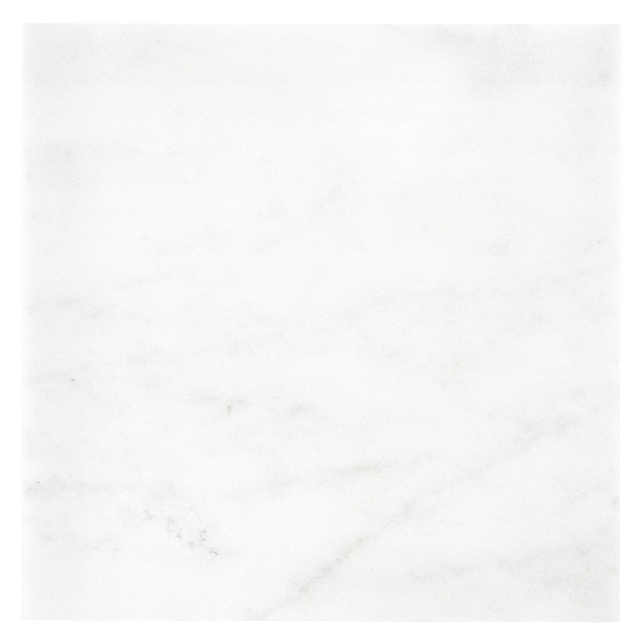 Carrara Milano Honed Marble Tile - 18 x 18 - 100402395 | Floor and Decor