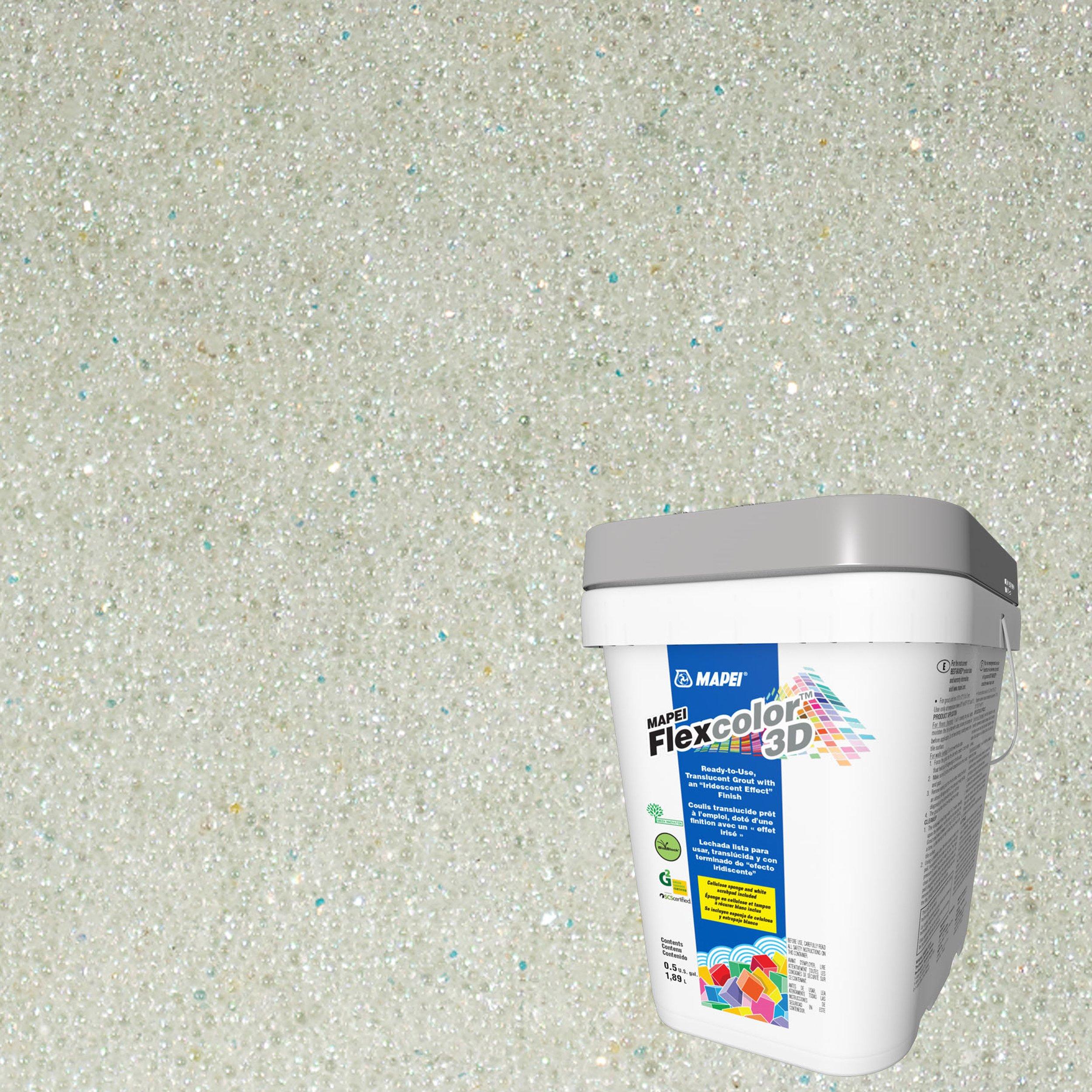 Mapei 204 Pure Steel FlexColor 3D Pre Mixed Grout 5 Gal 100438829   100438803 Mapei 202 Frosted Glass Flexcolor 3d Pre Mixed Grout Main