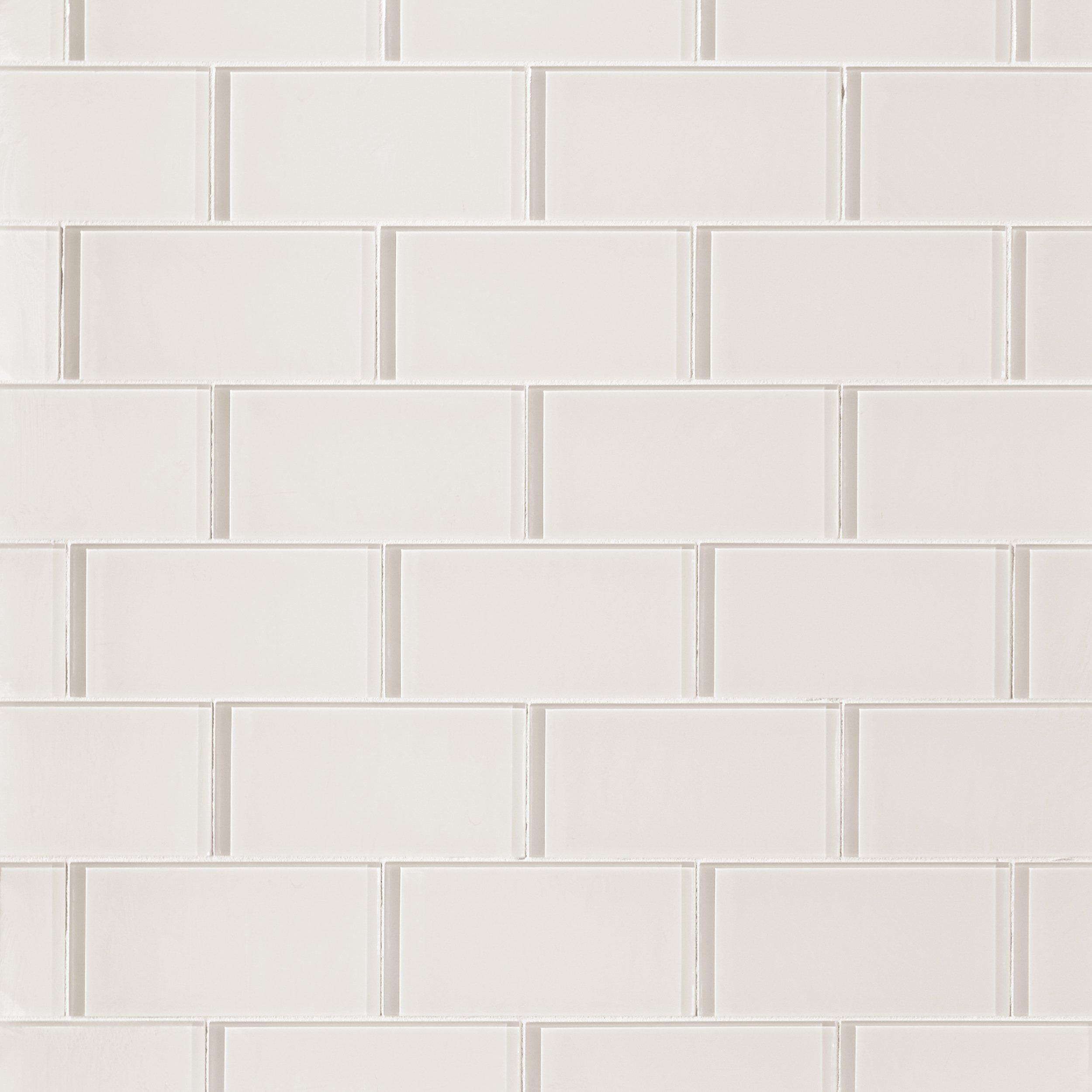 Ivory Glass Tile - 3 x 6 - 100465566 | Floor and Decor