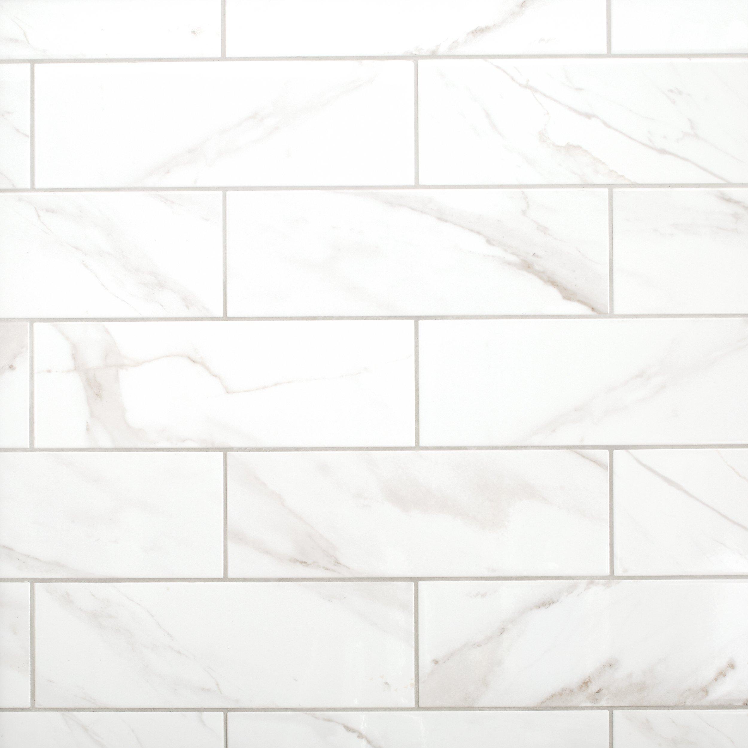 Polished Tile Floor Decor Prestige Calacatta Polished Ceramic Tile