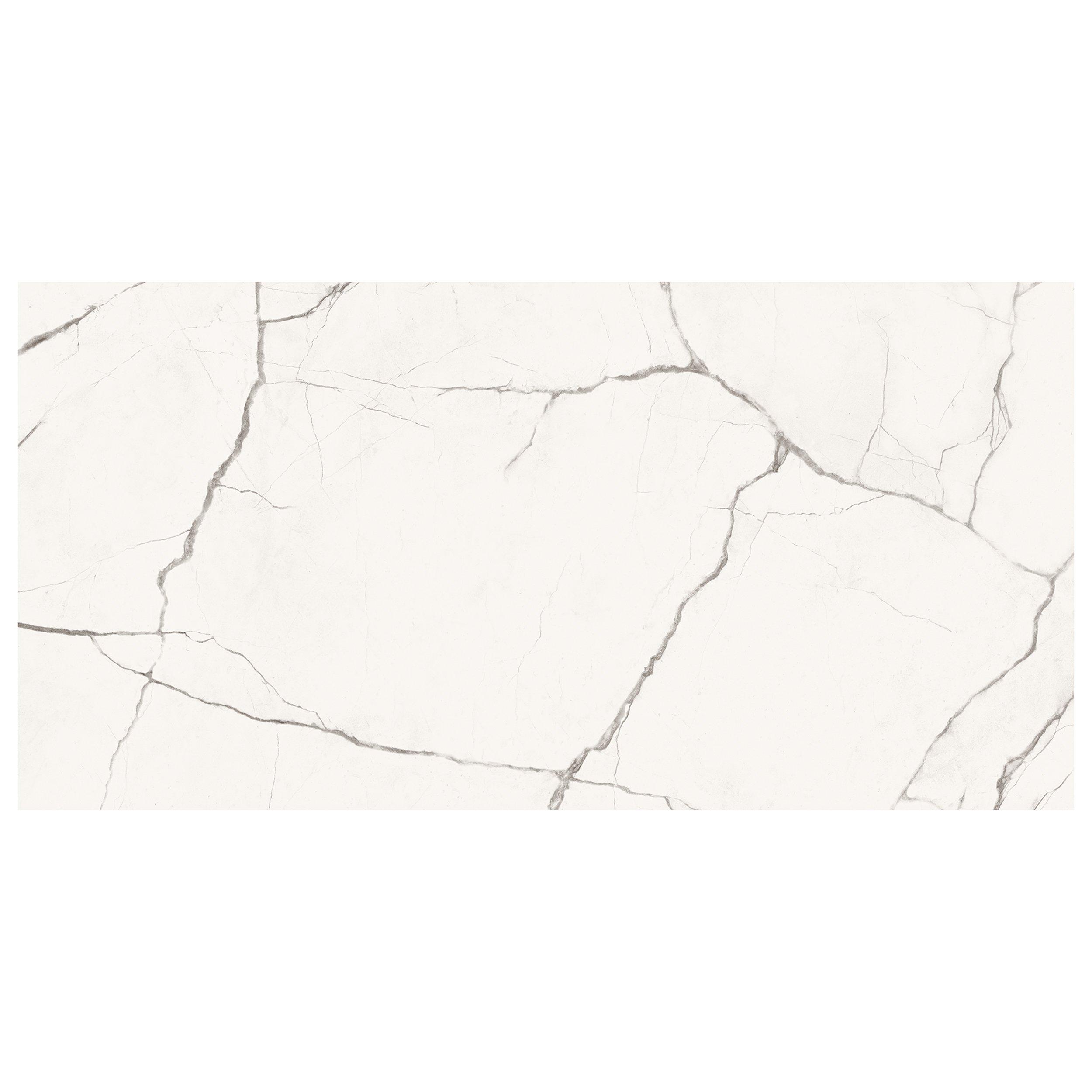 Vittorio Bianco Polished Porcelain Tile - 24 x 48 - 100604743 | Floor ...