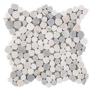 Dolomite Palissandro Honed Pebble Mosaic - 12 x 13 - 100695576 | Floor