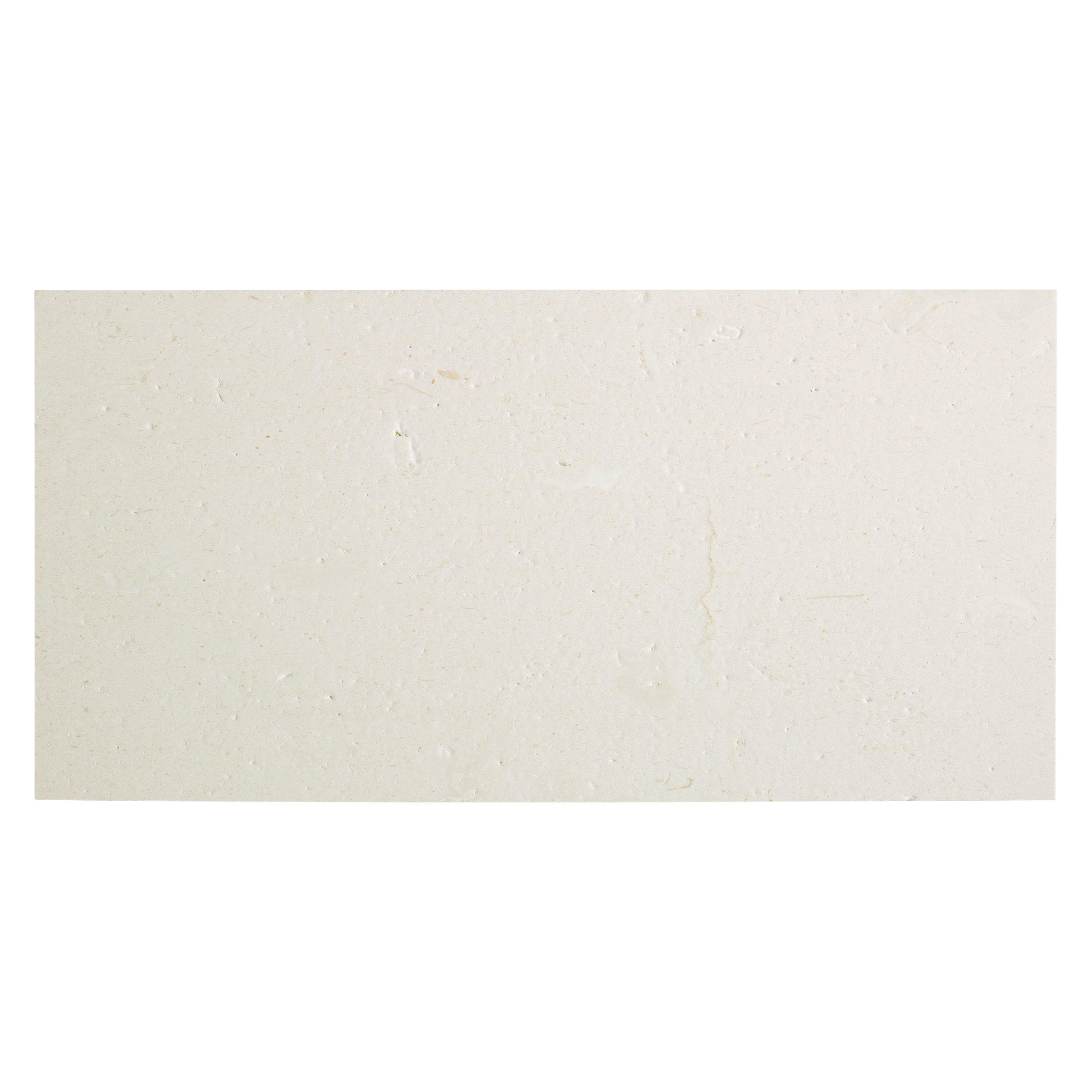 Fossil Beige Brushed Limestone - 12 x 24 - 100698984 | Floor and Decor