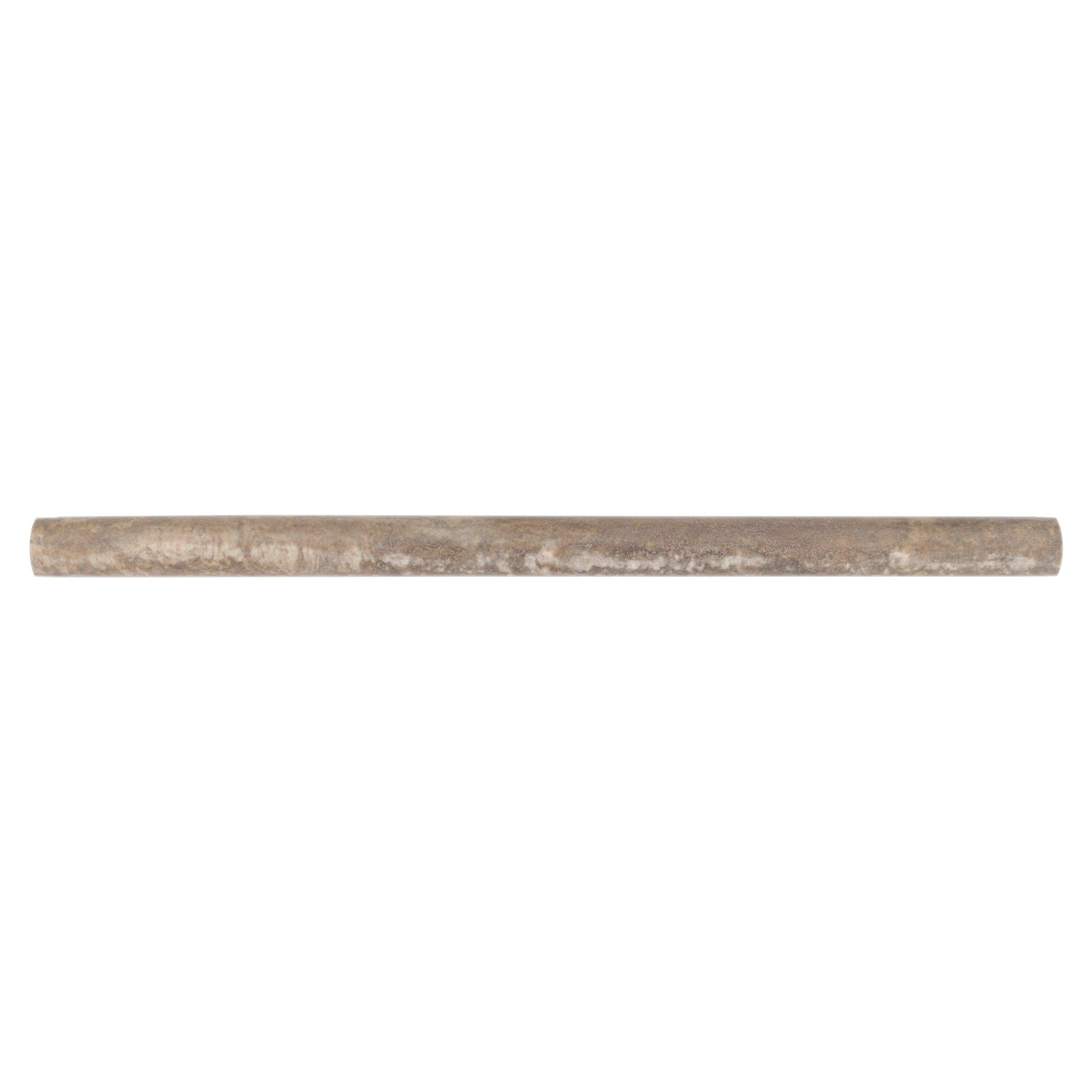 Camila Polished Travertine Pencil - 1 x 12 - 932200391 | Floor and Decor