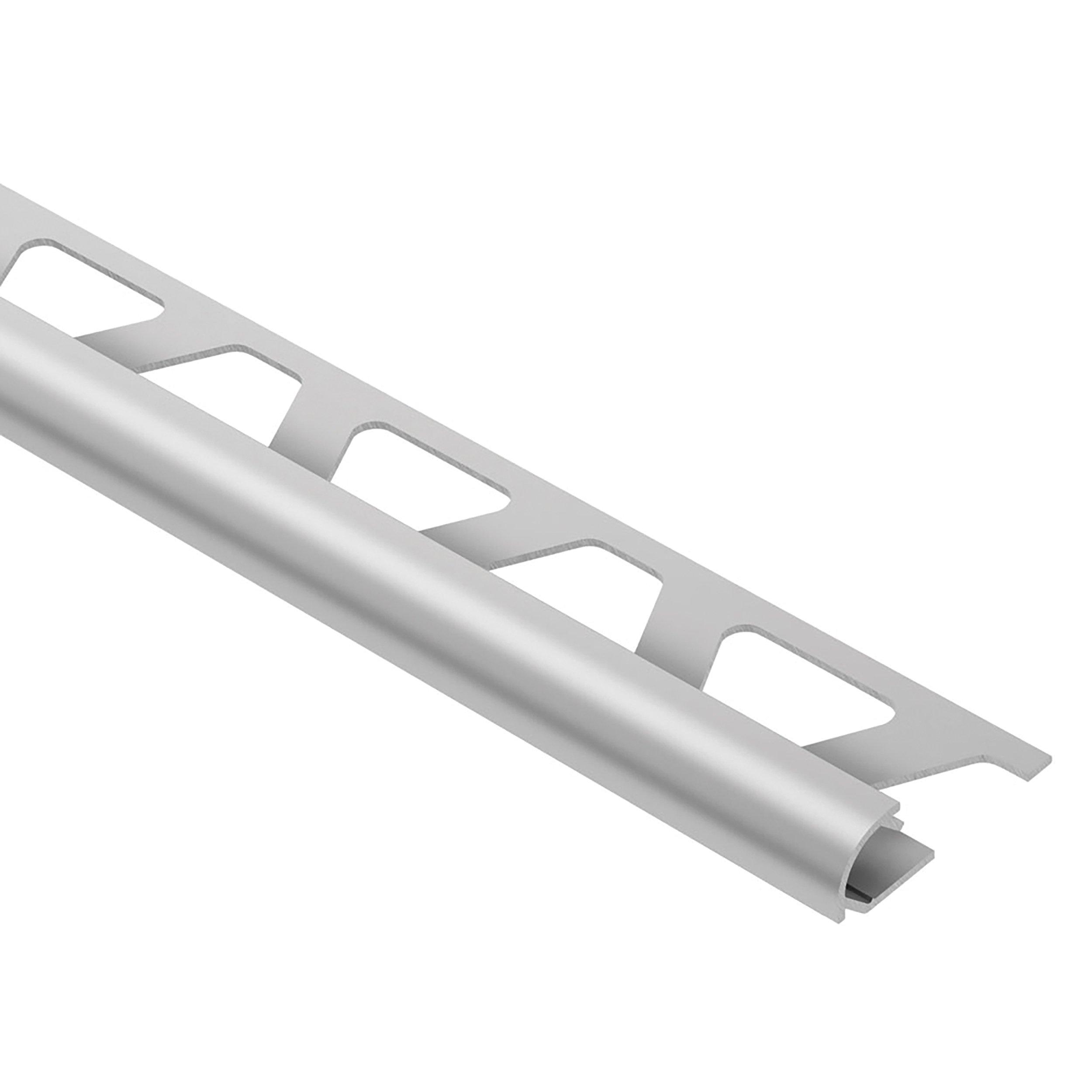 Schluter Rondec Bullnose Edge Trim 1 2in In Satin Nickel Anodized