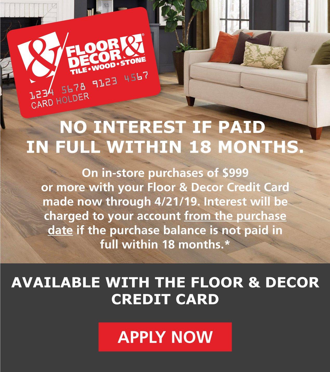 Does Floor And Decor Have A Credit Card Ichigokids